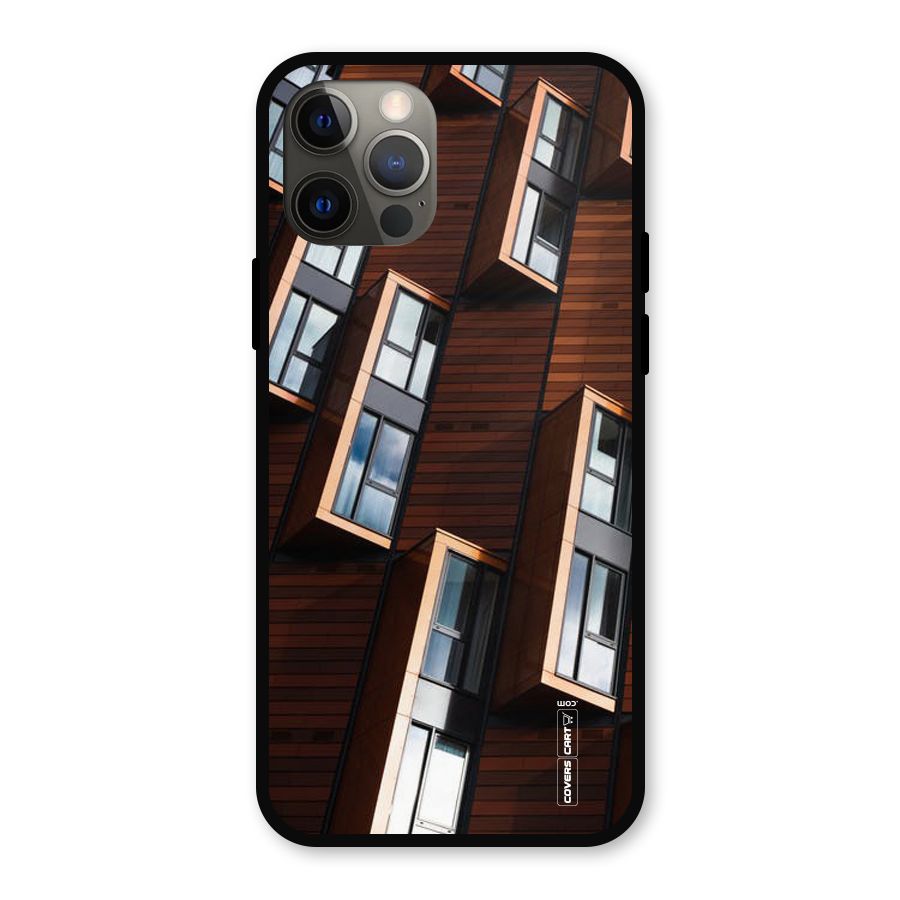 Window Abstract Metal Back Case for iPhone 12 Pro