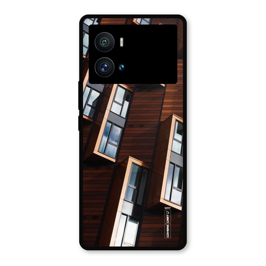 Window Abstract Metal Back Case for iQOO 9 Pro