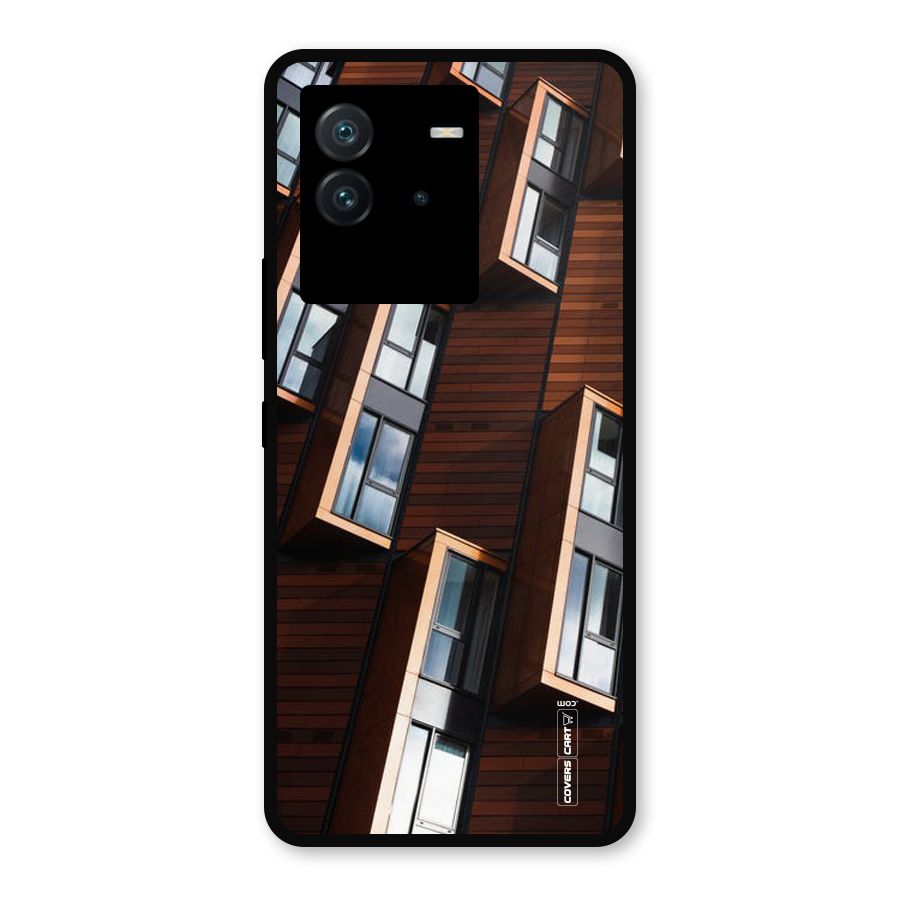 Window Abstract Metal Back Case for iQOO Neo 6 5G