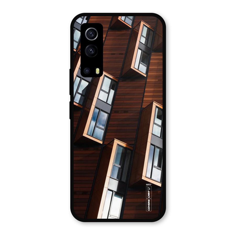 Window Abstract Metal Back Case for iQOO Z3