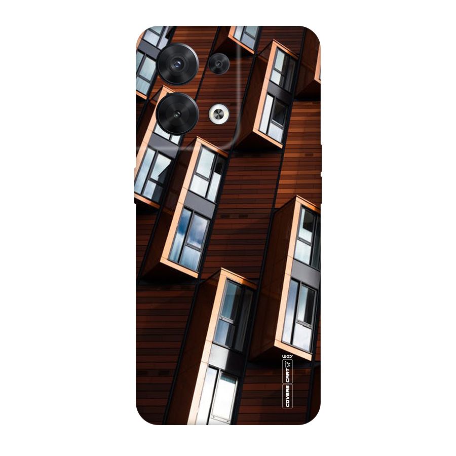 Window Abstract Original Polycarbonate Back Case for Oppo Reno8 5G