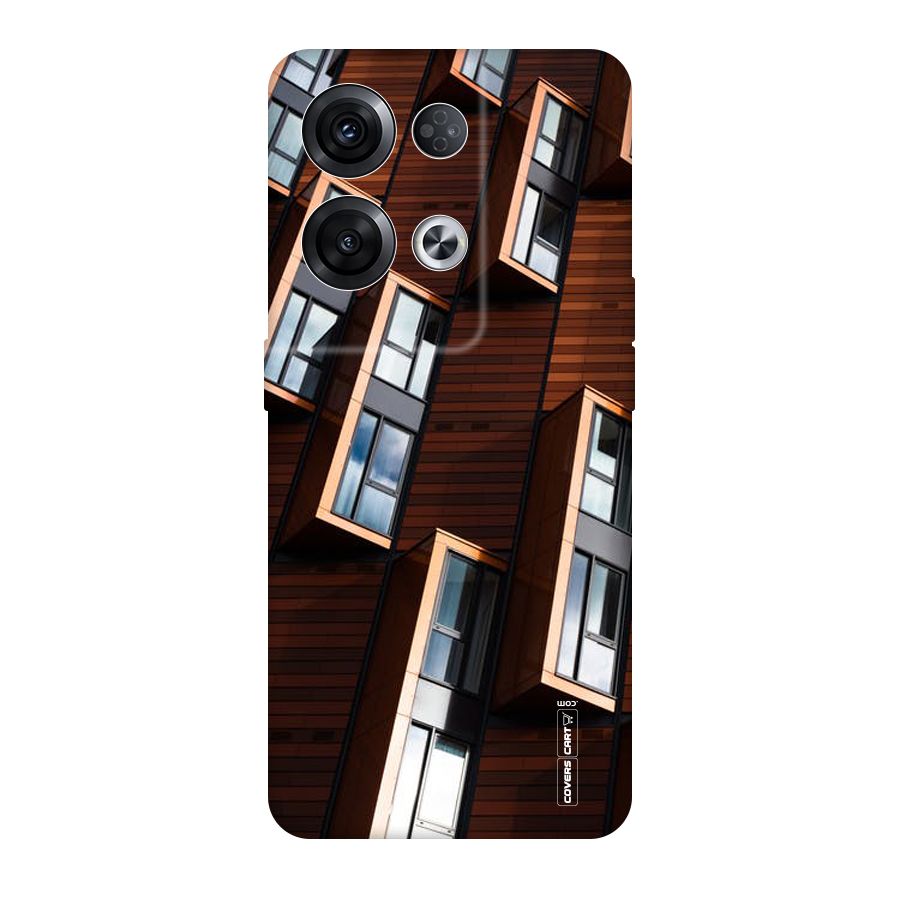 Window Abstract Original Polycarbonate Back Case for Oppo Reno8 Pro 5G
