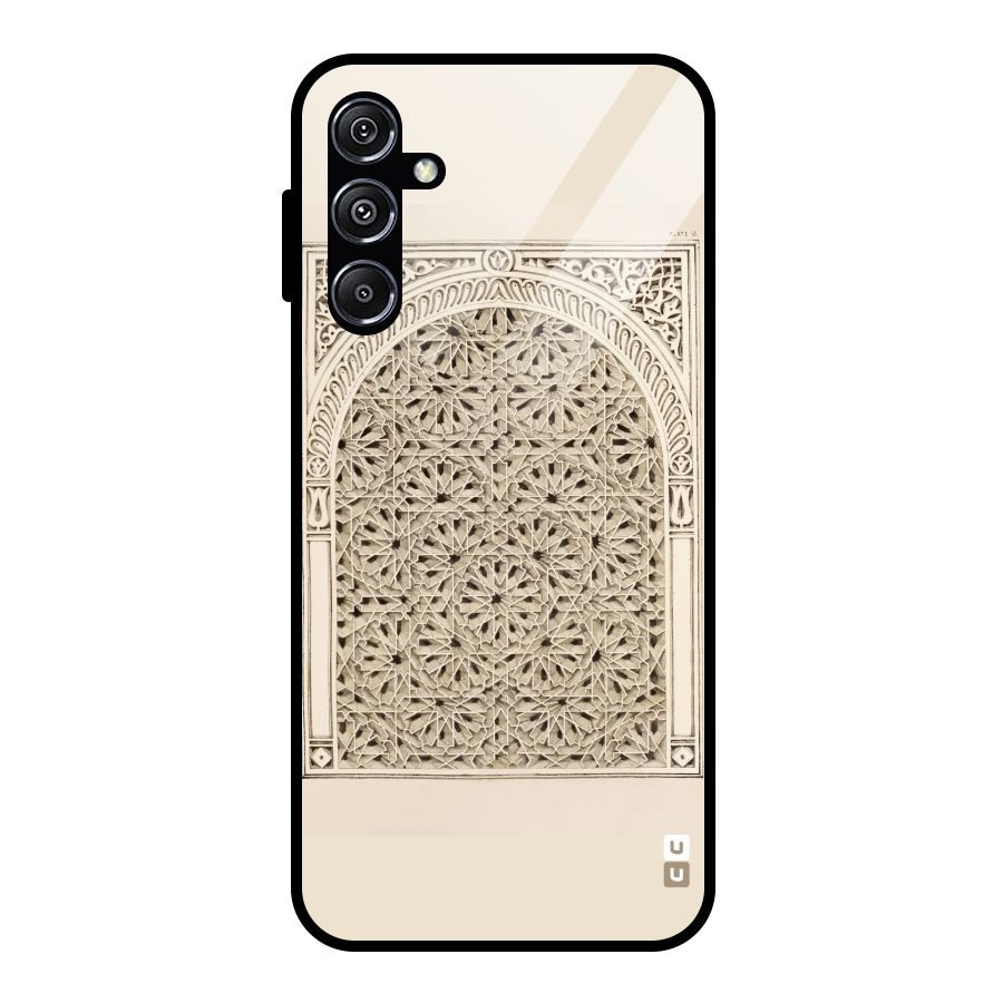 Window Ornaments Glass Back Case for Galaxy M34 5G