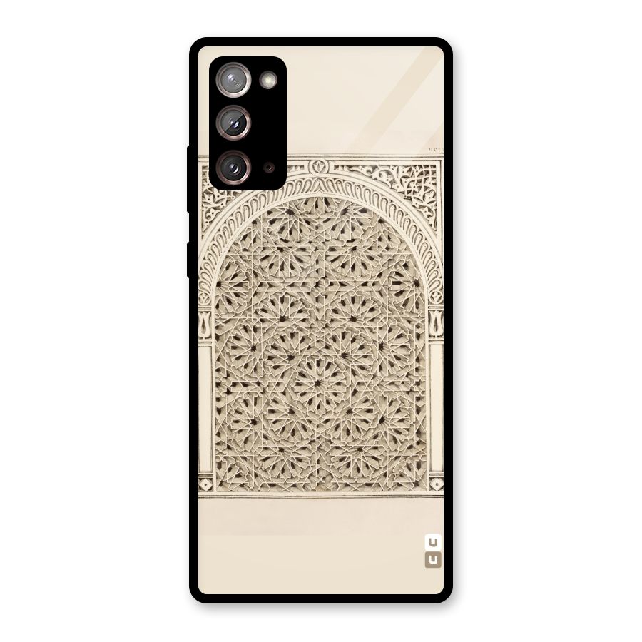 Window Ornaments Glass Back Case for Galaxy Note 20