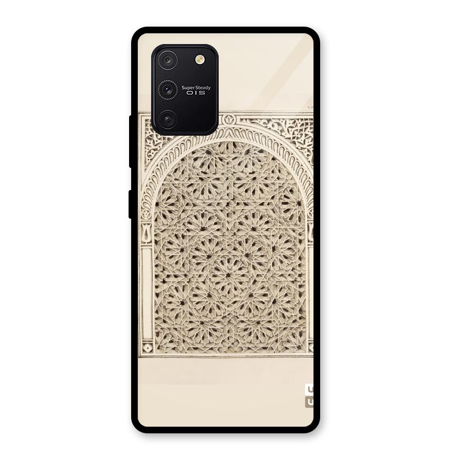 Window Ornaments Glass Back Case for Galaxy S10 Lite
