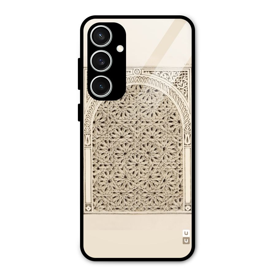 Window Ornaments Glass Back Case for Galaxy S23 FE