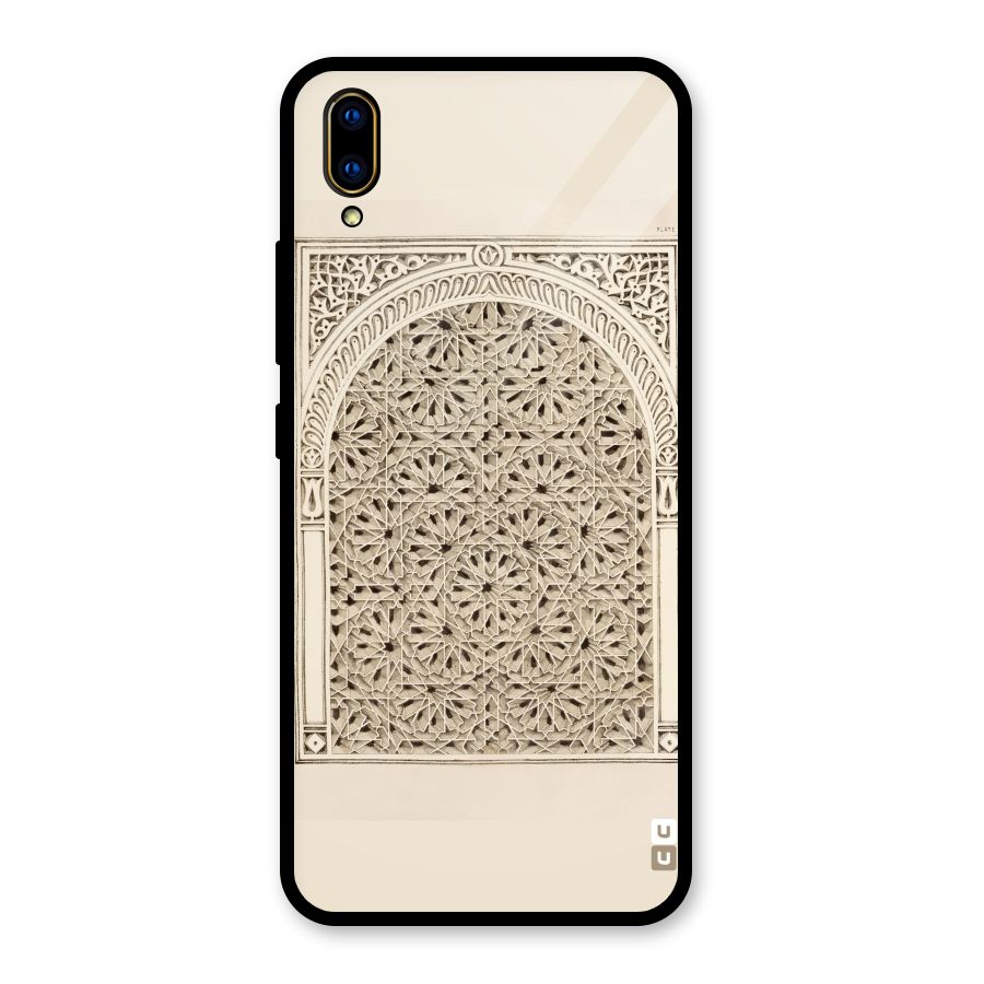 Window Ornaments Glass Back Case for Vivo V11 Pro