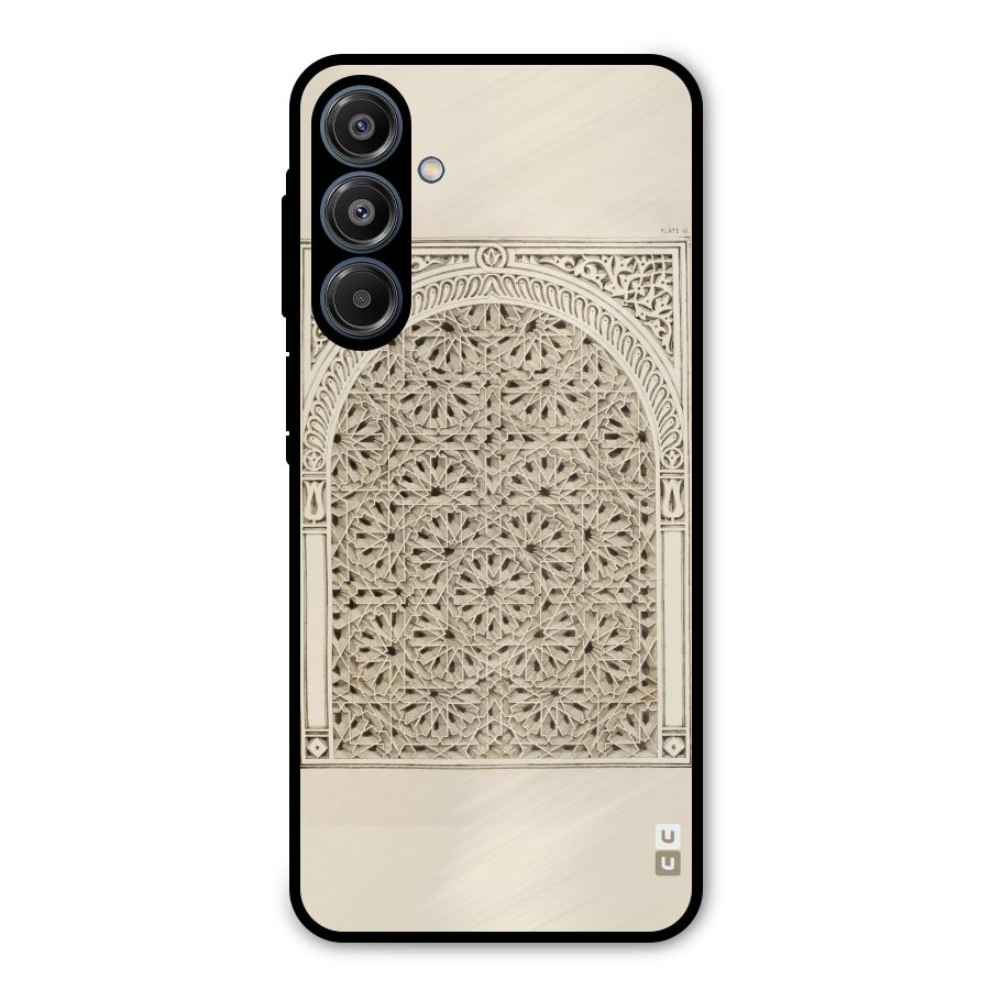 Window Ornaments Metal Back Case for Galaxy A16 5G