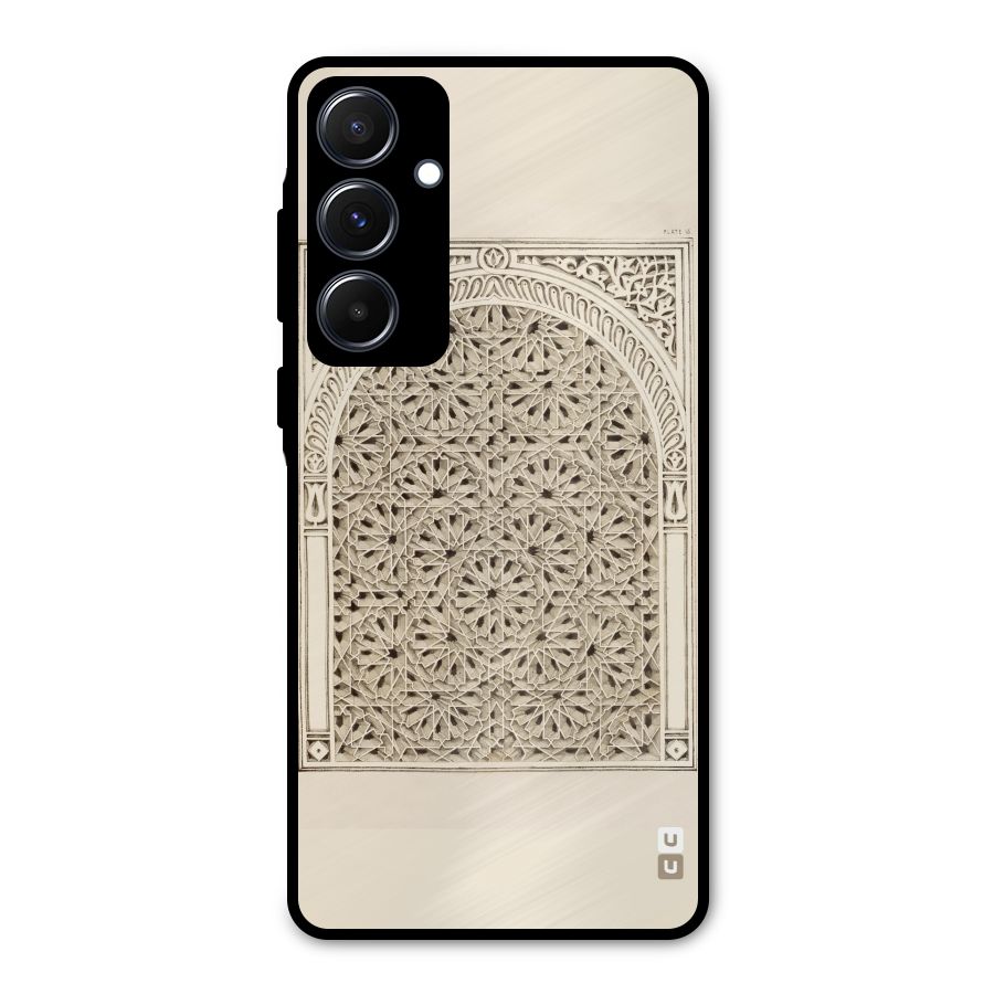 Window Ornaments Metal Back Case for Galaxy A55