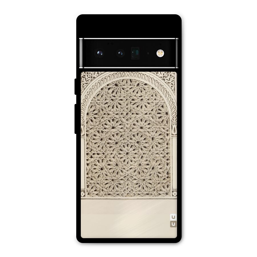 Window Ornaments Metal Back Case for Google Pixel 6 Pro