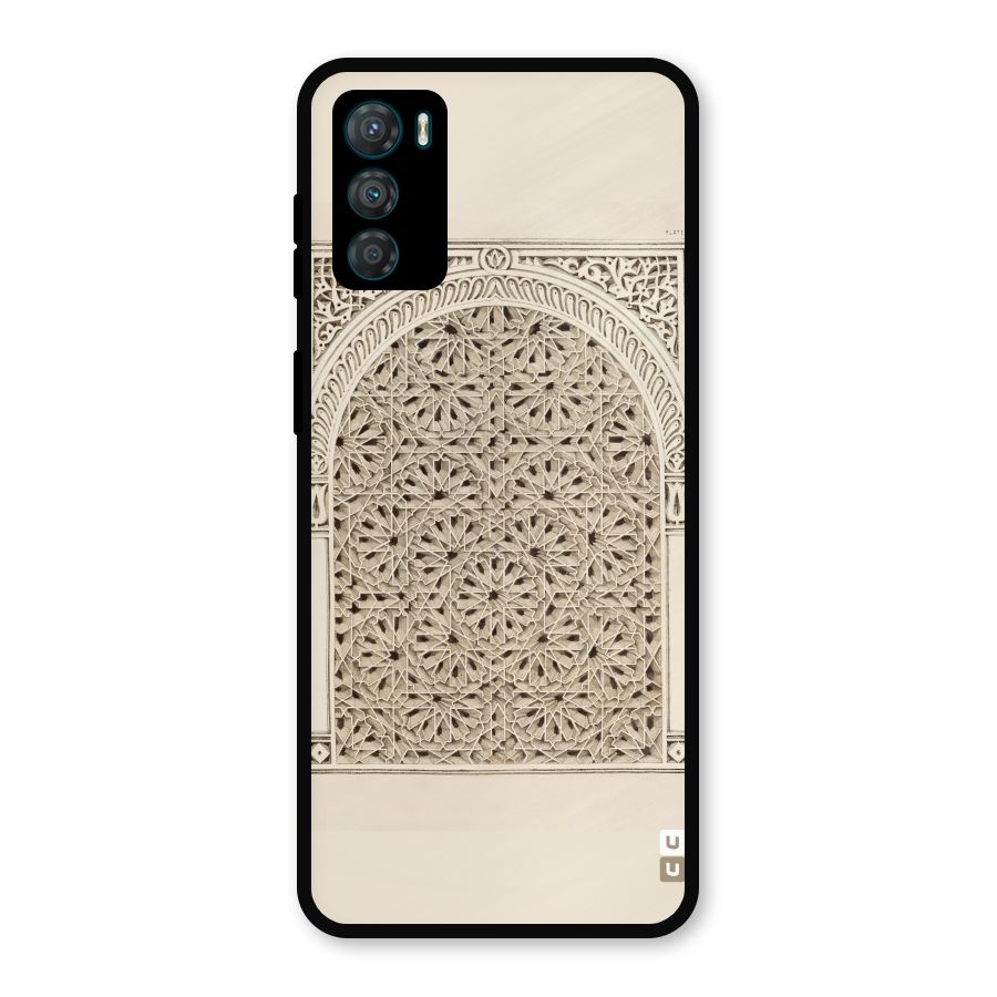 Window Ornaments Metal Back Case for Moto G42