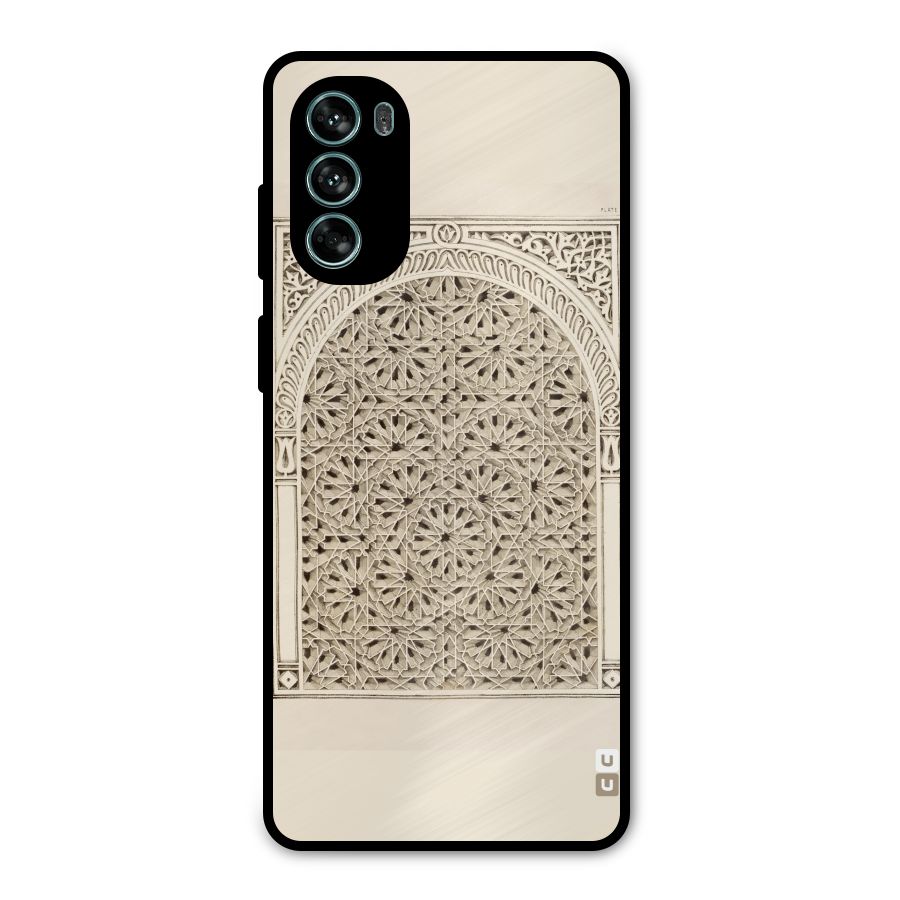 Window Ornaments Metal Back Case for Moto G62