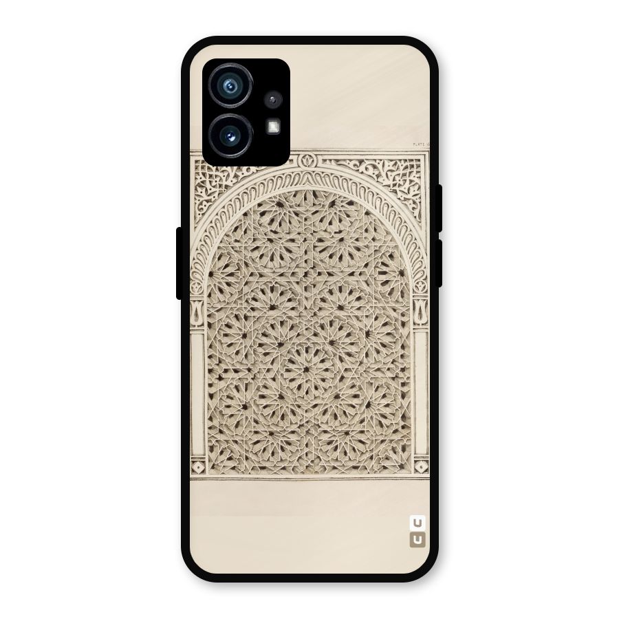 Window Ornaments Metal Back Case for Nothing Phone 1