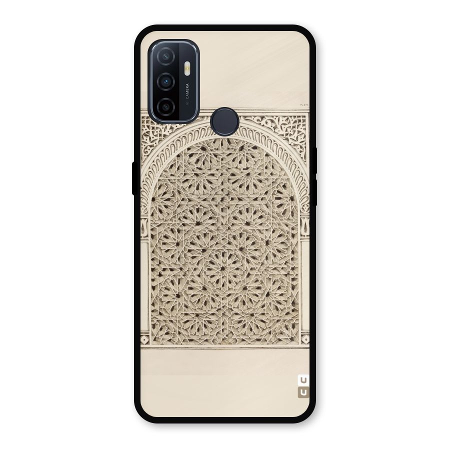 Window Ornaments Metal Back Case for Oppo A53