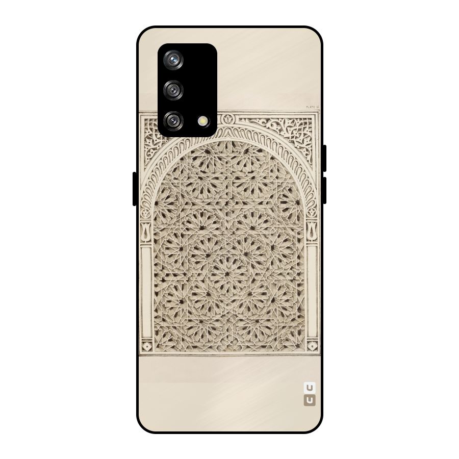 Window Ornaments Metal Back Case for Oppo F19