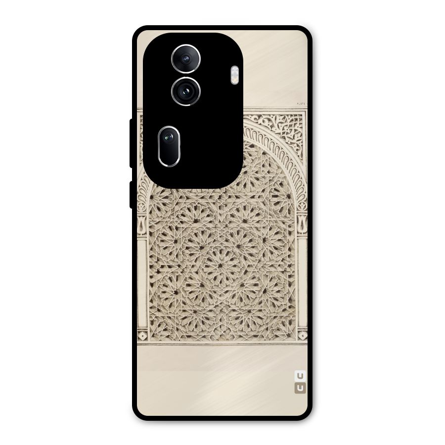 Window Ornaments Metal Back Case for Oppo Reno11 Pro 5G