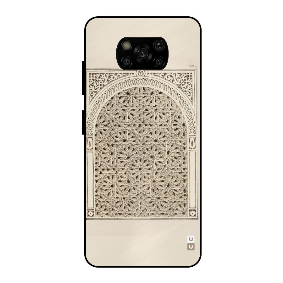 Window Ornaments Metal Back Case for Poco X3