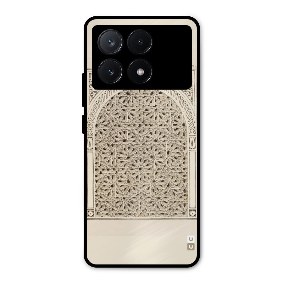 Window Ornaments Metal Back Case for Poco X6 Pro