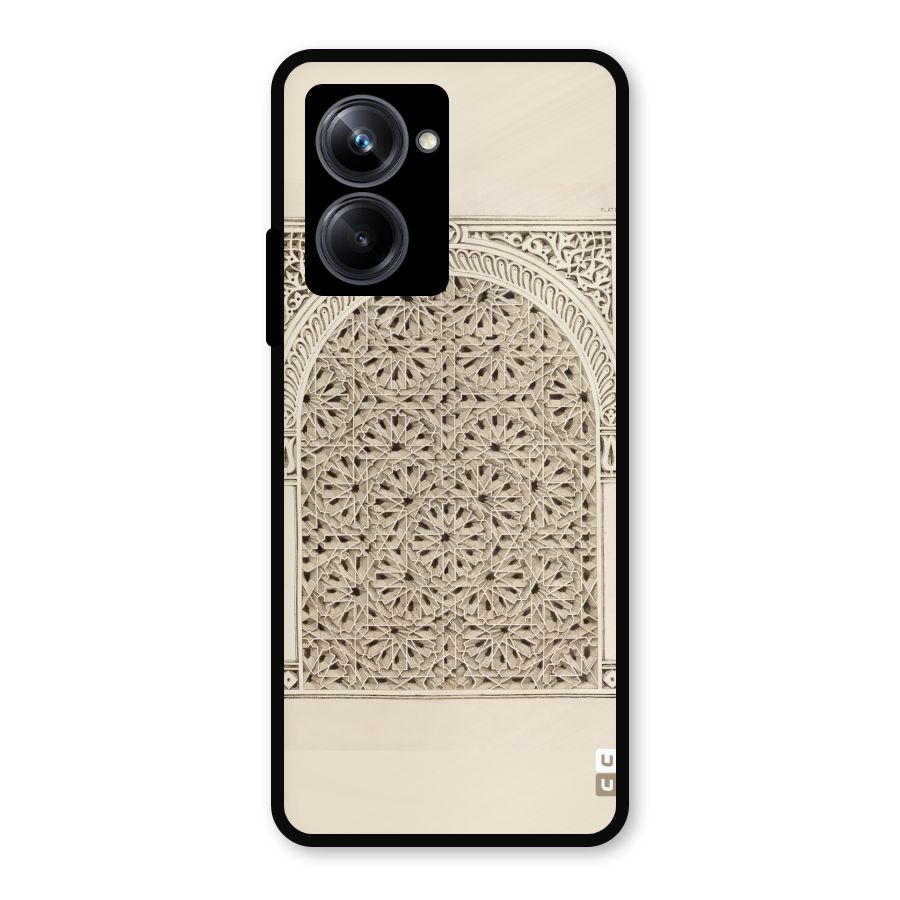 Window Ornaments Metal Back Case for Realme 10 Pro