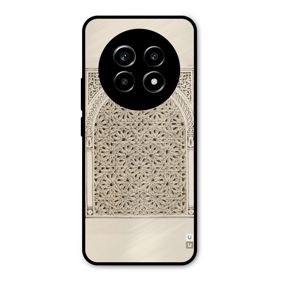 Window Ornaments Metal Back Case for Realme 14 Pro Lite