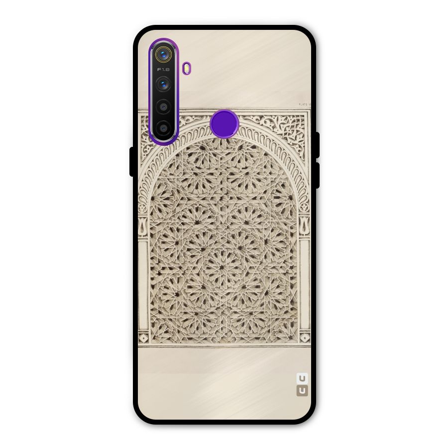 Window Ornaments Metal Back Case for Realme 5i