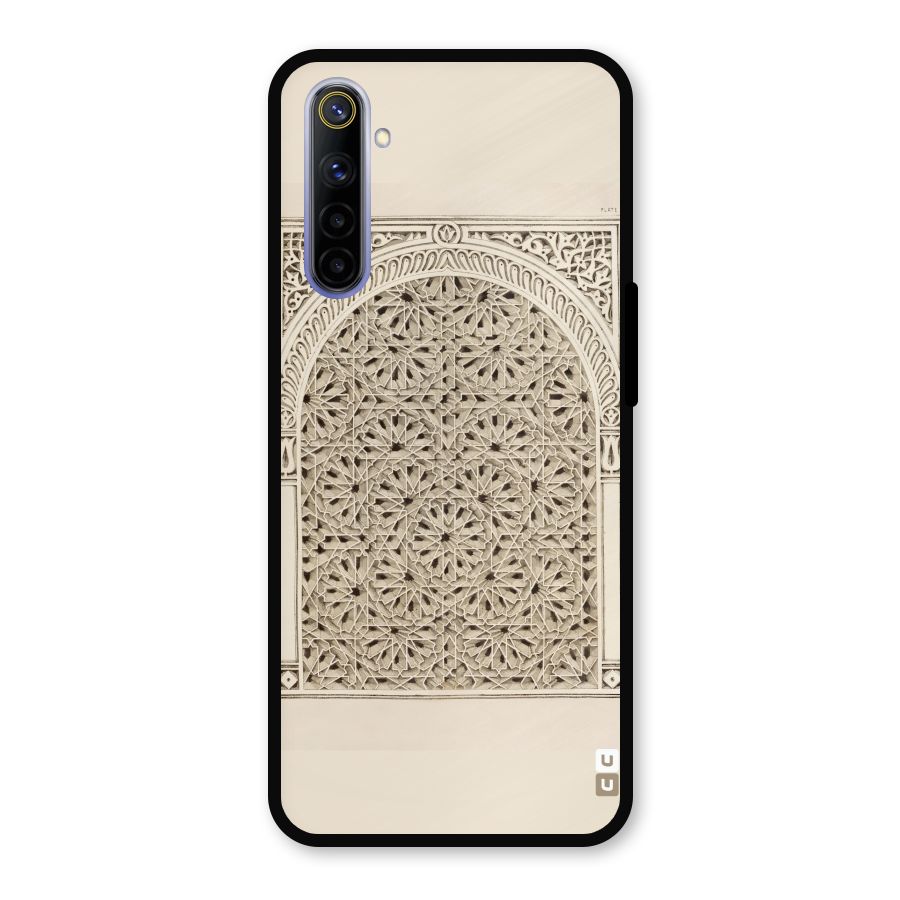 Window Ornaments Metal Back Case for Realme 6i