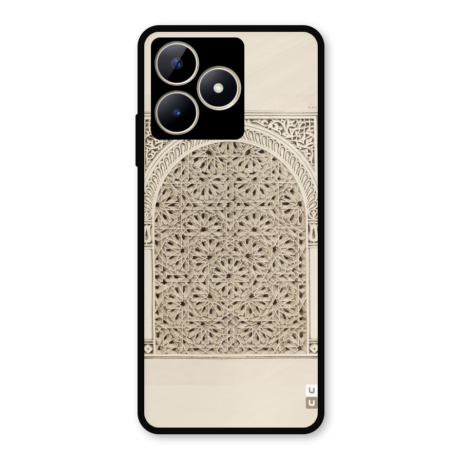 Window Ornaments Metal Back Case for Realme C53