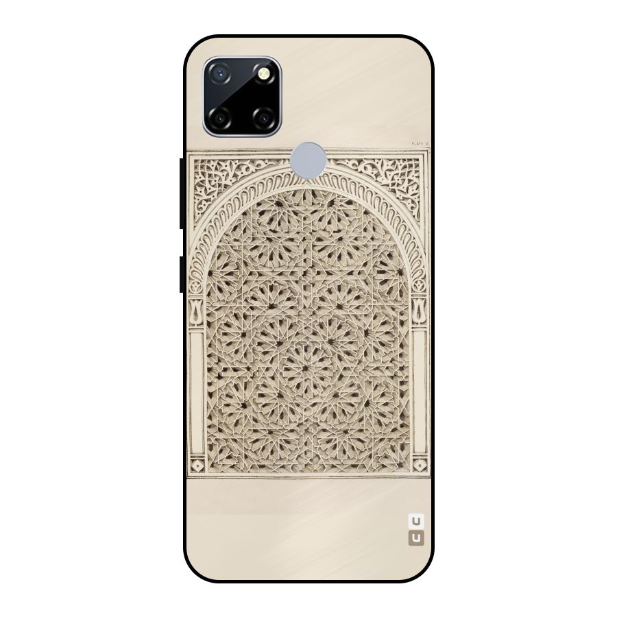 Window Ornaments Metal Back Case for Realme Narzo 20