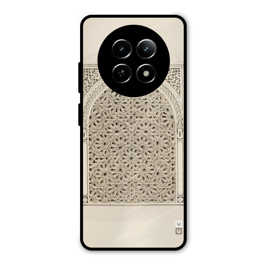 Window Ornaments Metal Back Case for Realme Narzo N65