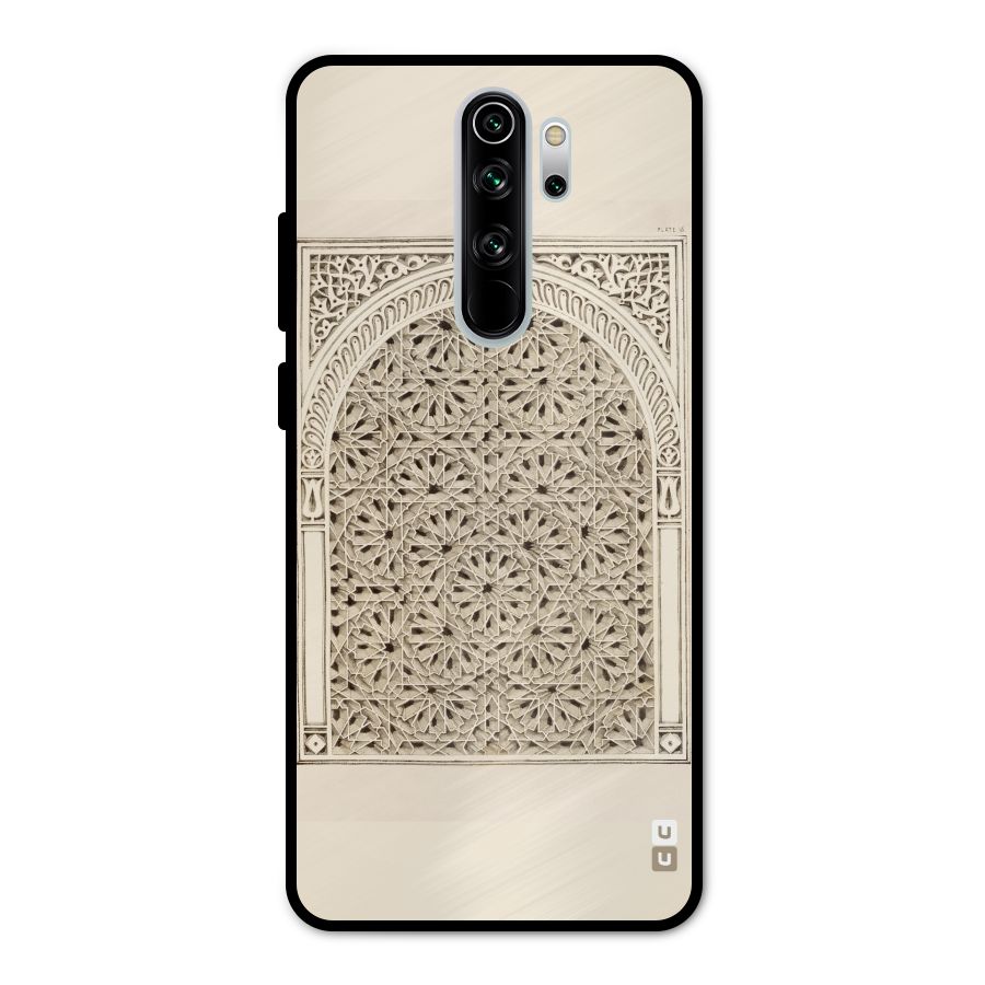 Window Ornaments Metal Back Case for Redmi Note 8 Pro