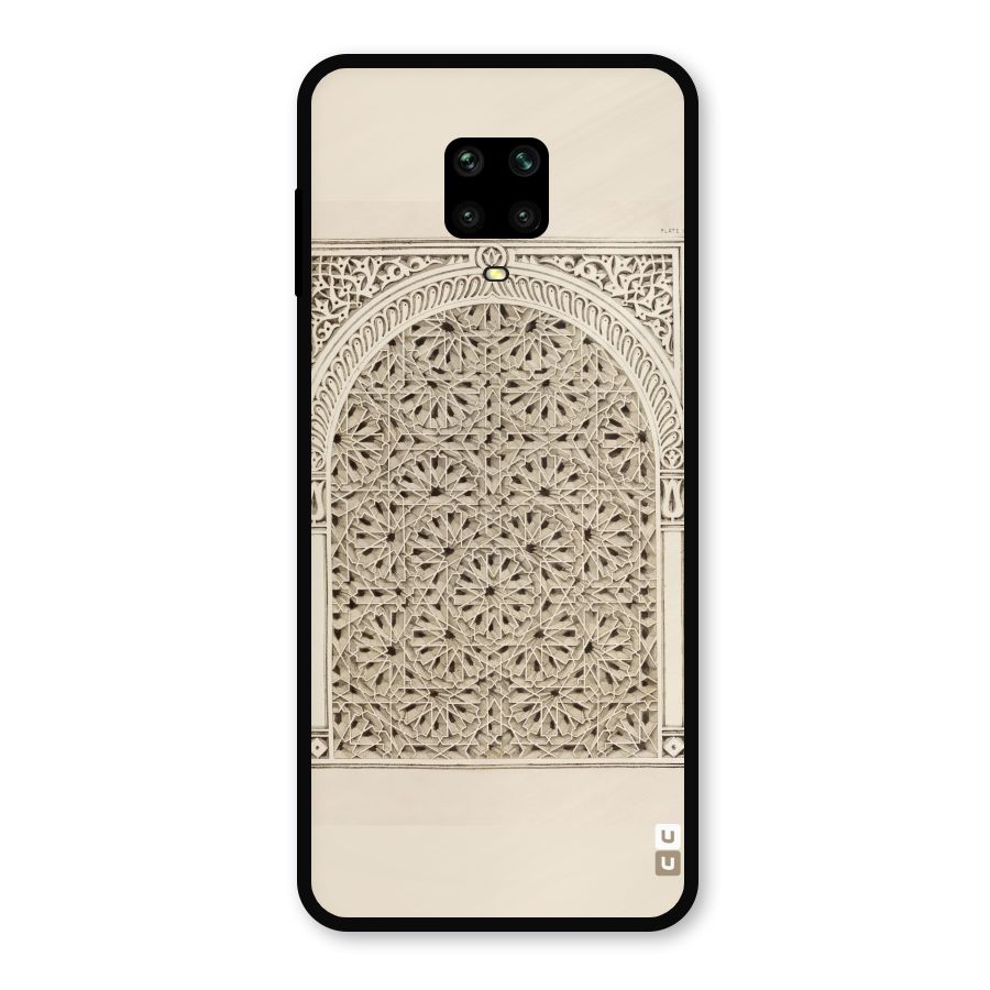 Window Ornaments Metal Back Case for Redmi Note 9 Pro Max