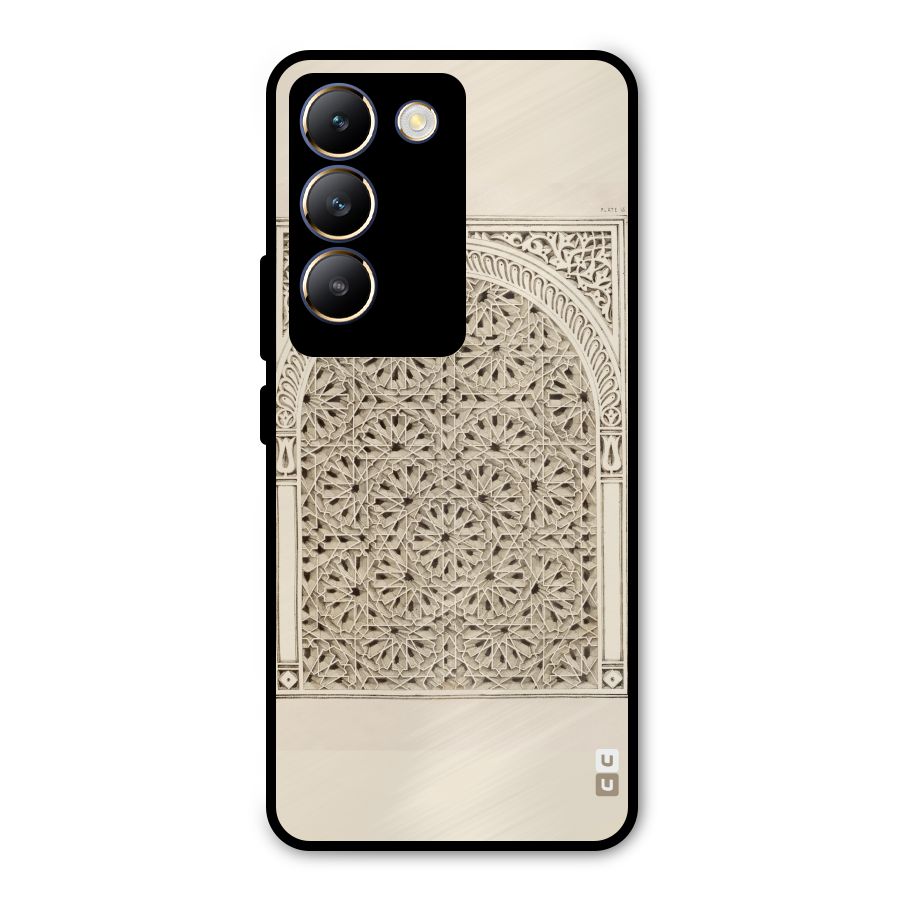 Window Ornaments Metal Back Case for Vivo T3 5G