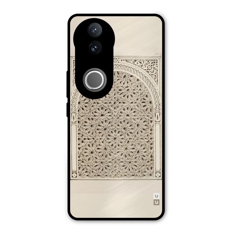 Window Ornaments Metal Back Case for Vivo V50e
