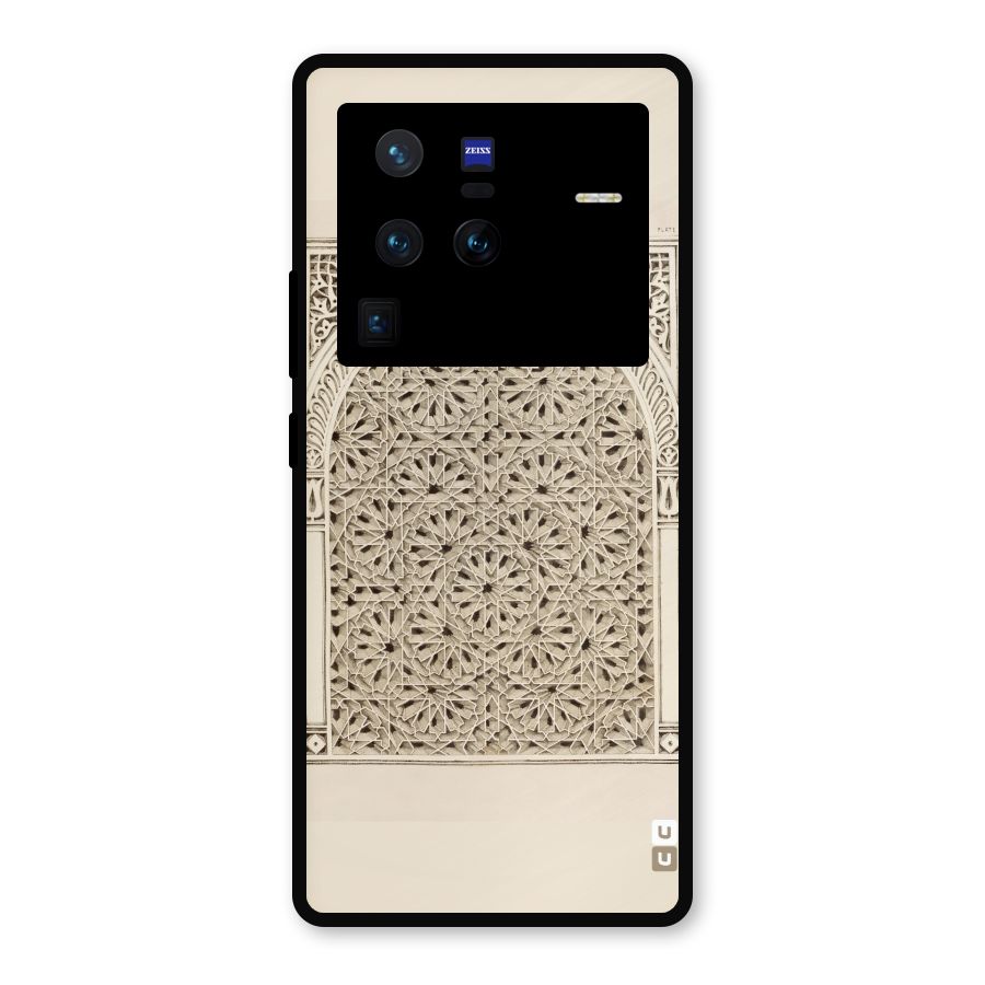 Window Ornaments Metal Back Case for Vivo X80 Pro