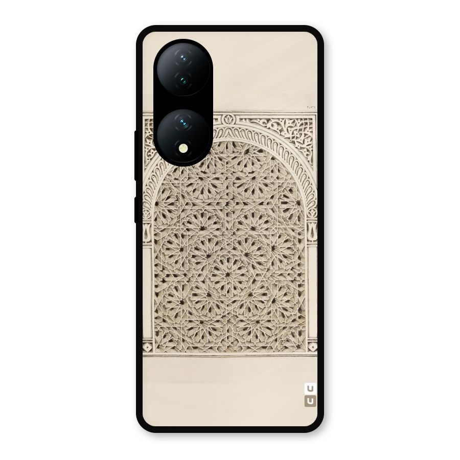 Window Ornaments Metal Back Case for Vivo Y100a