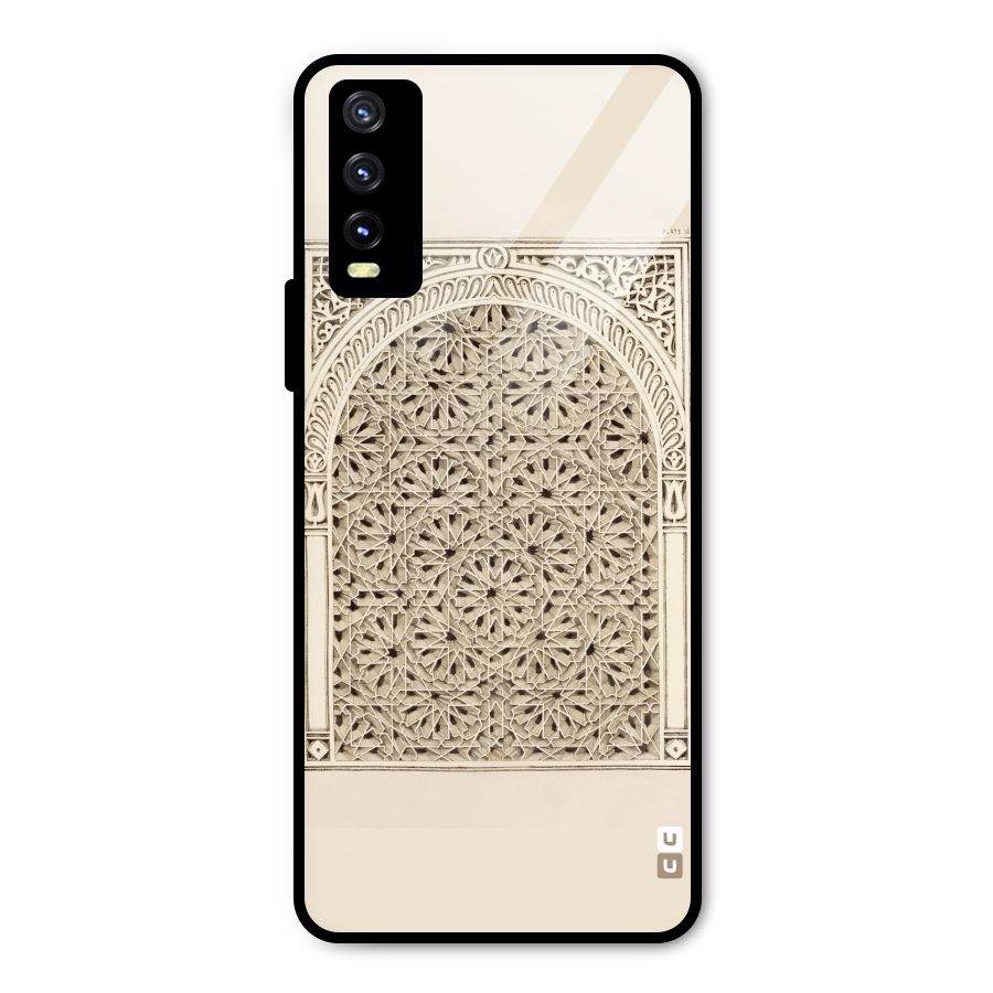 Window Ornaments Metal Back Case for Vivo Y20i