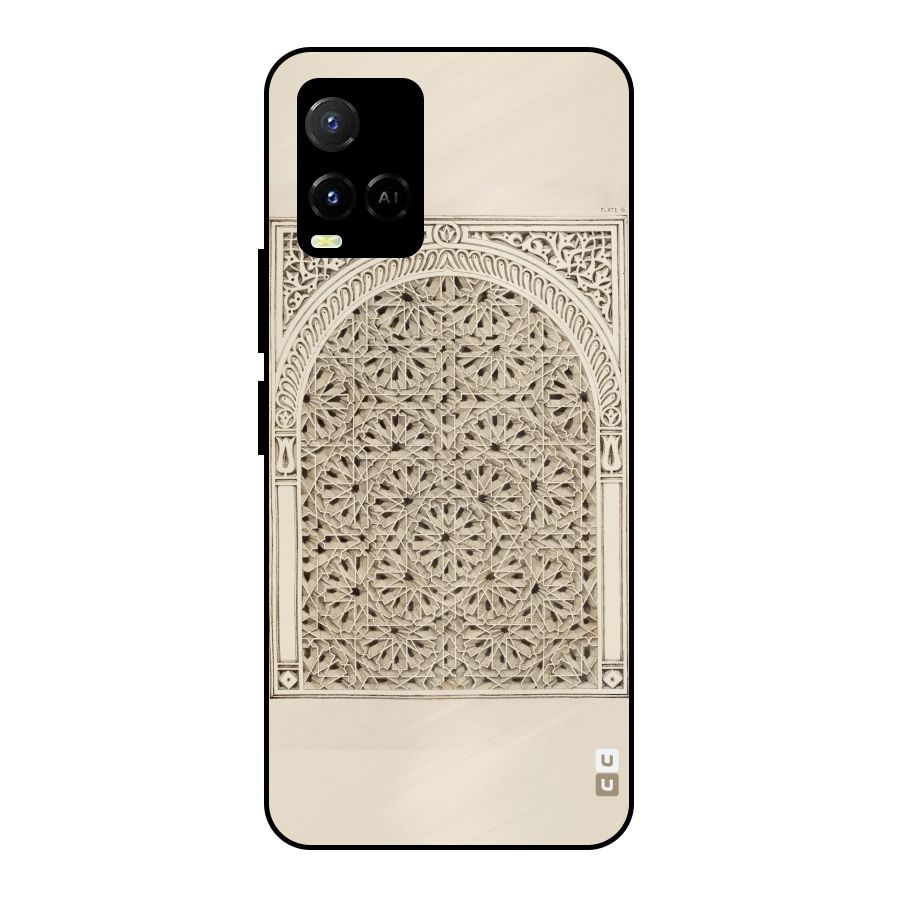 Window Ornaments Metal Back Case for Vivo Y21T