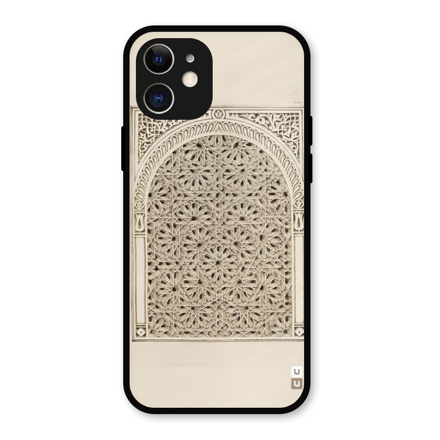 Window Ornaments Metal Back Case for iPhone 12