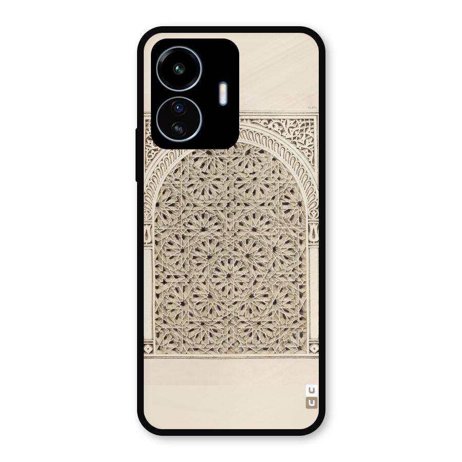 Window Ornaments Metal Back Case for vivo iQOO Z6 Lite 5G