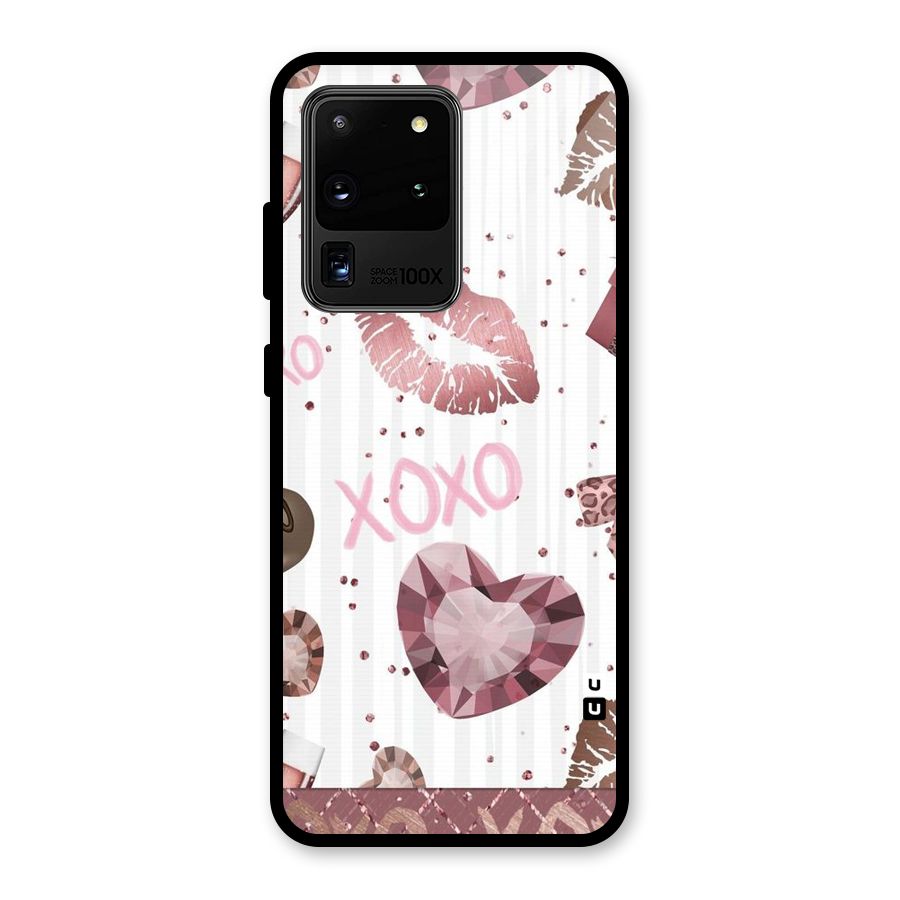 Wine Lip xoxo Glass Back Case for Galaxy S20 Ultra