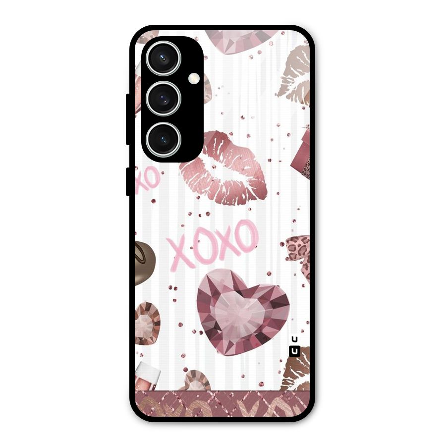 Wine Lip xoxo Glass Back Case for Galaxy S23 FE