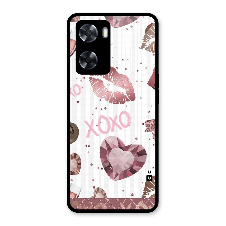 Wine Lip xoxo Glass Back Case for OnePlus Nord N20 SE