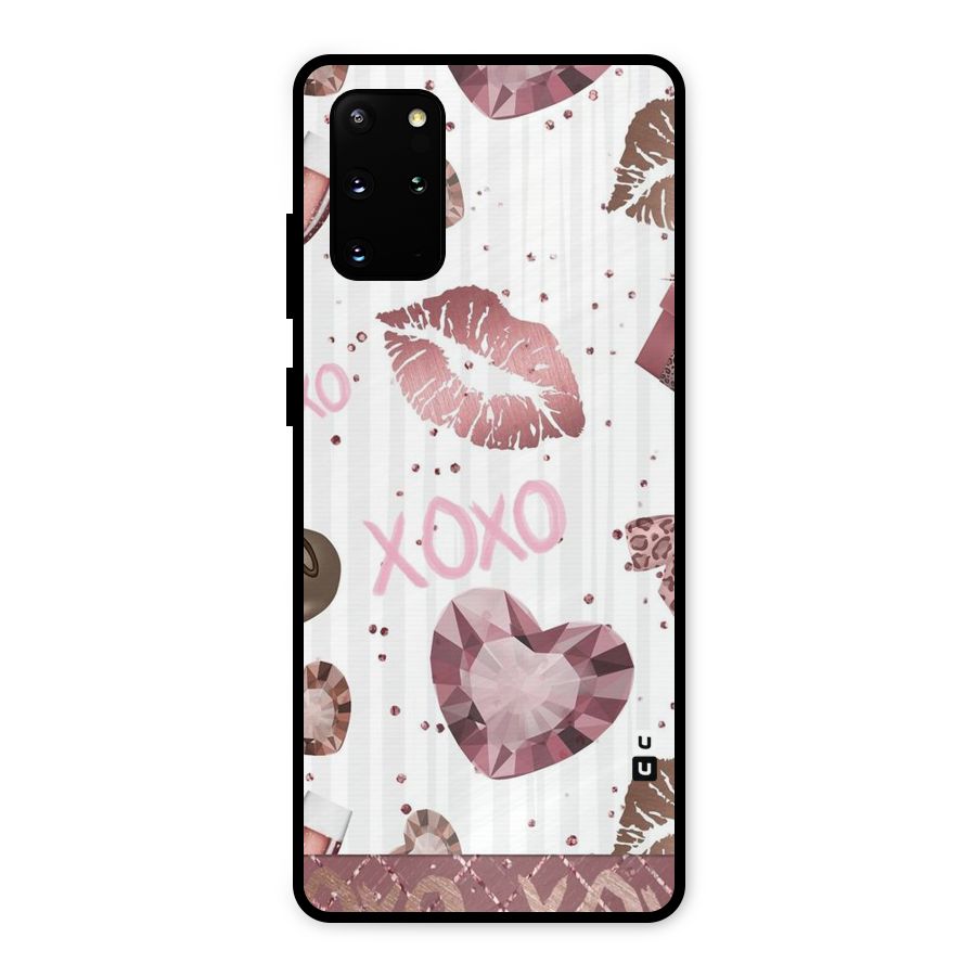 Wine Lip xoxo Metal Back Case for Galaxy S20 Plus