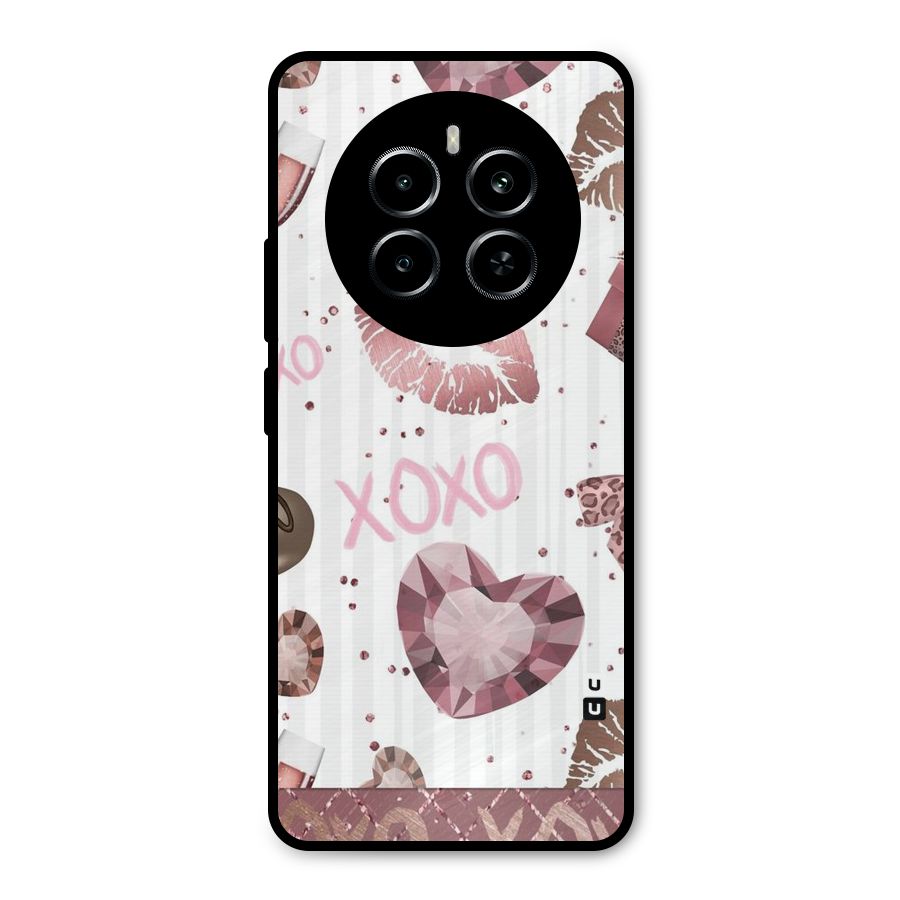 Wine Lip xoxo Metal Back Case for Realme P1