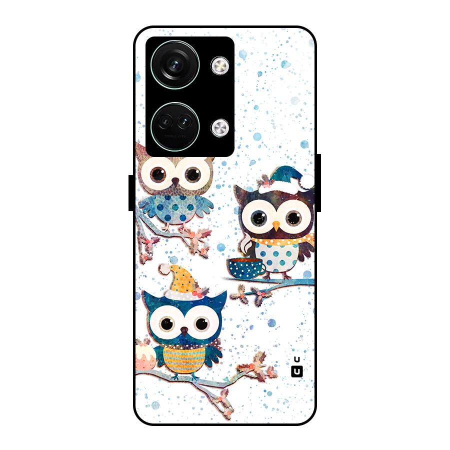 Winter Owls Glass Back Case for Oneplus Nord 3