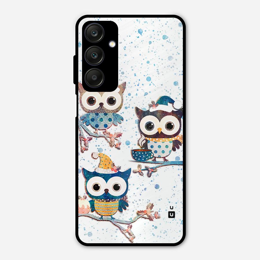 Winter Owls Metal Back Case for Galaxy A25 5G
