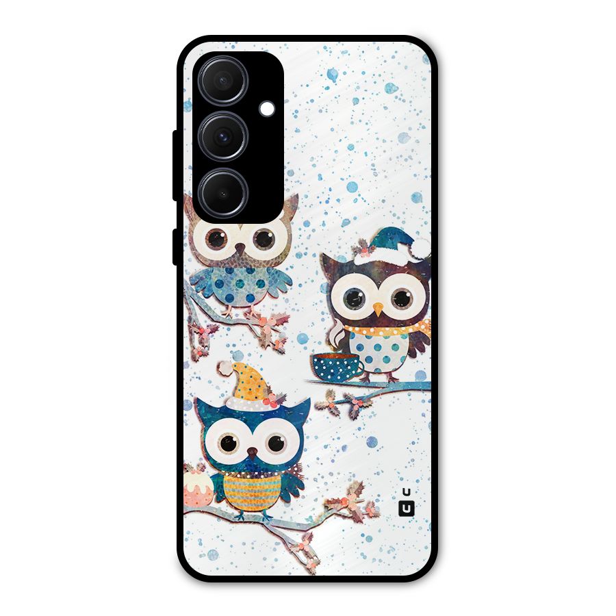 Winter Owls Metal Back Case for Galaxy A35
