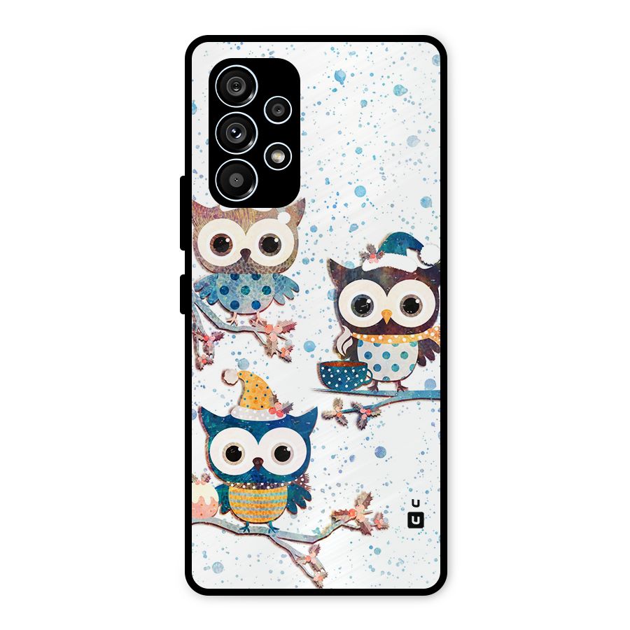 Winter Owls Metal Back Case for Galaxy A53 5G
