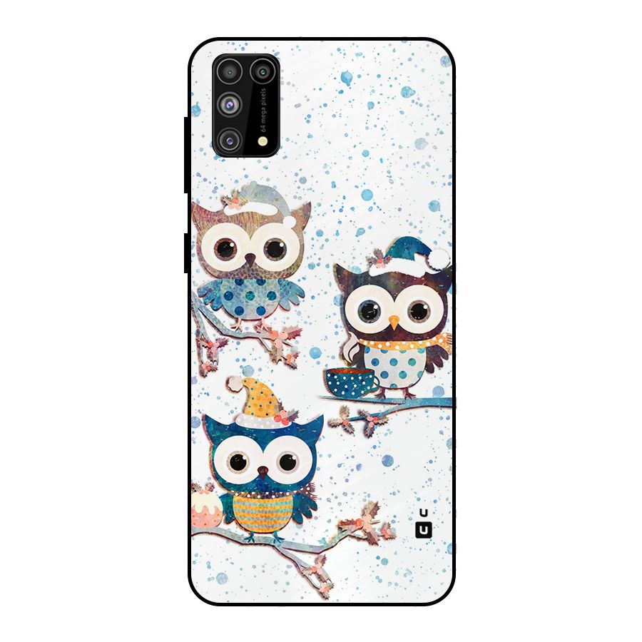 Winter Owls Metal Back Case for Galaxy F41