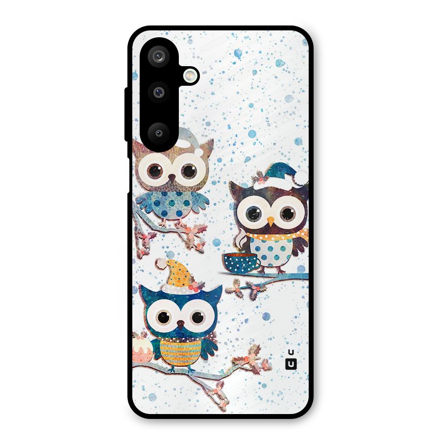 Winter Owls Metal Back Case for Galaxy M16